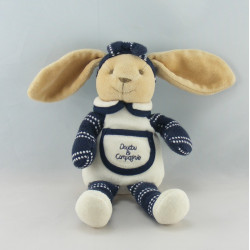 Doudou et Compagnie lapin blanc noir