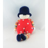 Doudou Clown rouge orange Sucre d'orge