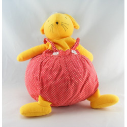 Doudou souris boule jaune orange vert bleu SUCRE D'ORGE