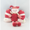 Doudou musical abeille papillon rouge SUCRE D'ORGE