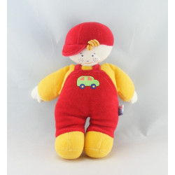 Doudou plat souris rouge SUCRE D'ORGE