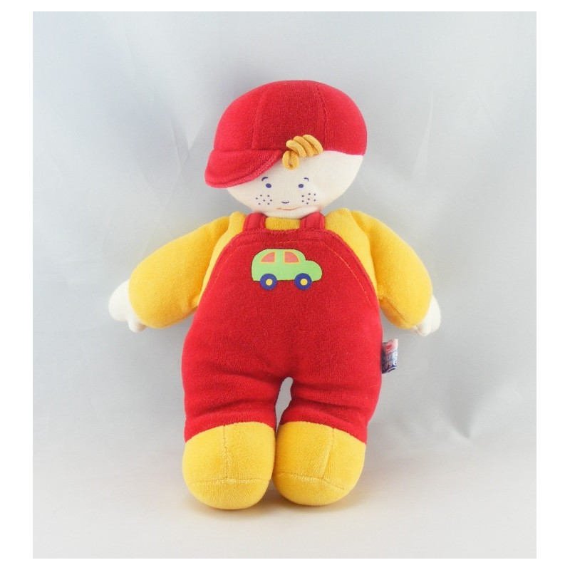 Doudou plat souris rouge SUCRE D'ORGE
