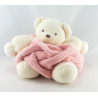Doudou ours plume blanc rose KALOO