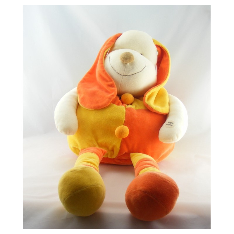 Doudou chien Patou jaune orange DOUDOU ET COMPAGNIE