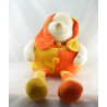 Doudou chien Patou jaune orange DOUDOU ET COMPAGNIE