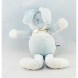 Doudou Lapin bleu Sucre d'Orge