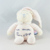 Doudou ours vichy rose SUCRE D'ORGE