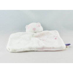 Doudou plat panda bleu blanc SUCRE D'ORGE