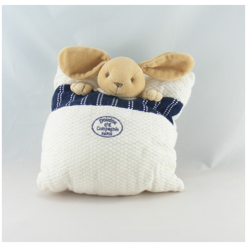 Doudou et Compagnie lapin blanc noir