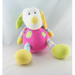 Doudou lapin chien rose bordeaux KIABI