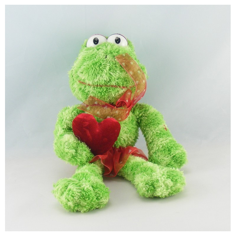 Doudou grenouille verte avion NICOTOY