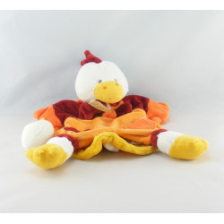 Doudou et compagnie plat coussin coq poule Poupilou 