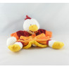 Doudou et compagnie plat coussin coq poule Poupilou 