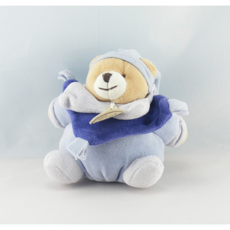 Doudou et compagnie ours noeuds bleu pantin 