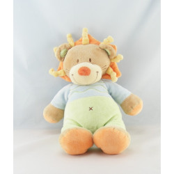 Doudou lion vert bleu NICOTOY