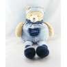 Doudou et Compagnie ours Filou bleu 
