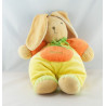 Doudou lapin jaune vert orange TAKINOU 