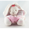 Doudou lapin patapouf Liliblue rose bleu fleurs KALOO NEUF