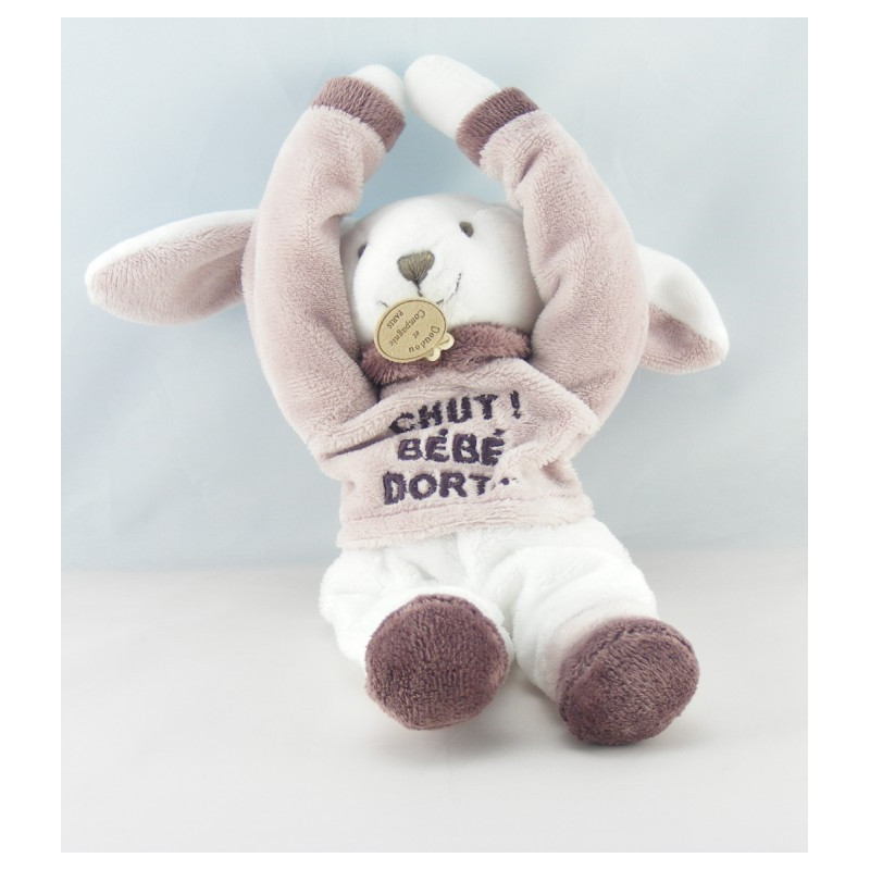 Doudou et compagnie ours rayé beige Chut bébé dort Chambre de..