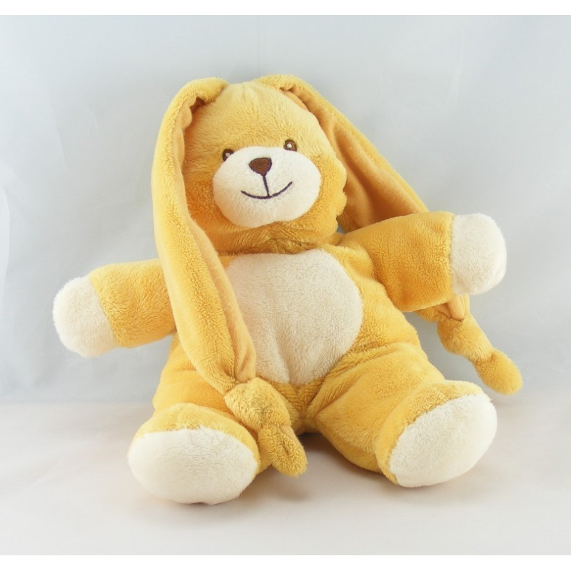 Doudou lapin rose blanc GIPSY