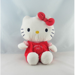 Peluche chat HELLO KITTY rouge rose SANRIO LICENSE 