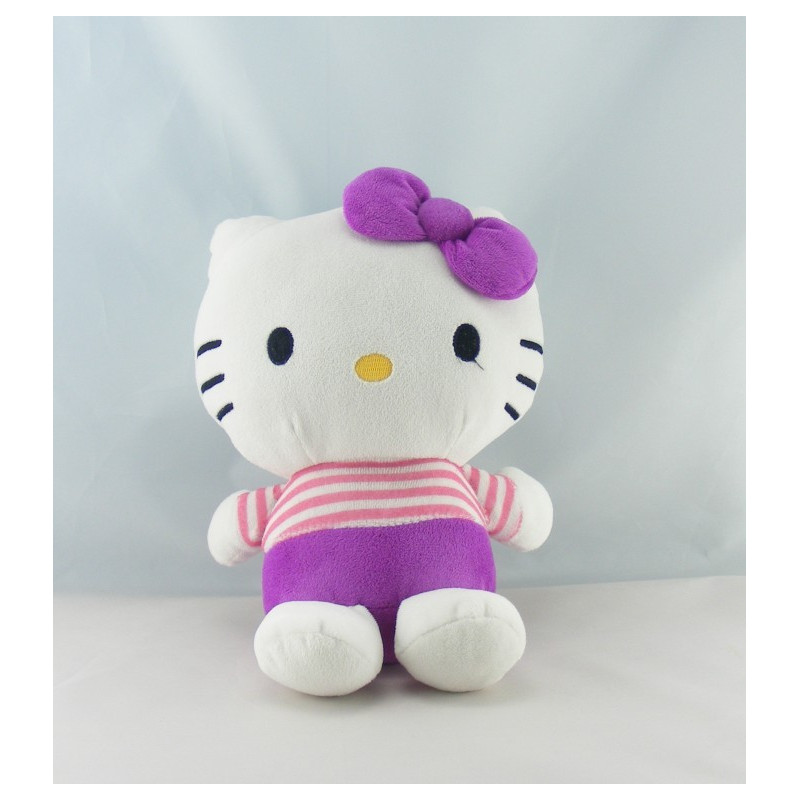Doudou chat HELLO KITTY violet orange SANRIO LICENSE 