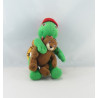 Peluche tortue Franklin avec doudou ours martin JEMINI