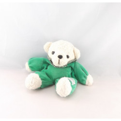 Doudou ours blanc rouge NOUNOURS