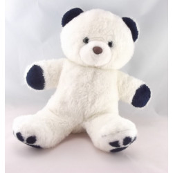 Doudou ours blanc rouge NOUNOURS