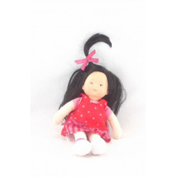 Doudou poupée mini coroline robe bleu Miss COROLLE