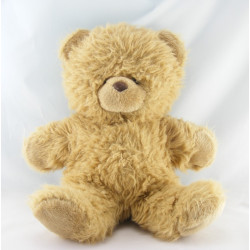 Doudou lapin marron col vichy beige NOUNOURS 