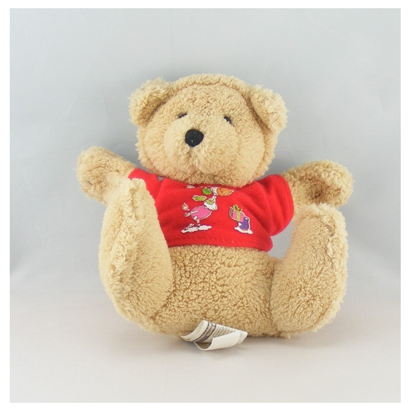 Doudou ours marron rouge ETAM