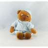 Doudou ours brun pyjama bleu DOUDI
