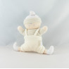 Doudou lutin garçon tenue rayé écru gris COROLLE