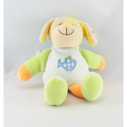 Doudou chien écru beige ANNA CLUB PLUSH