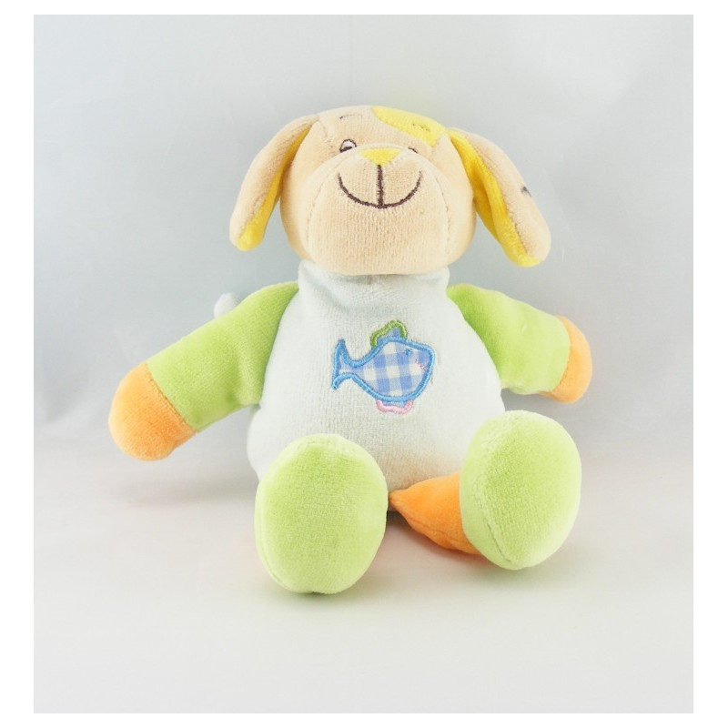 Doudou chien écru beige ANNA CLUB PLUSH