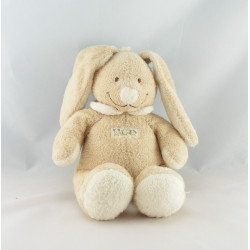 Doudou musical lapin beige blanc NICOTOY