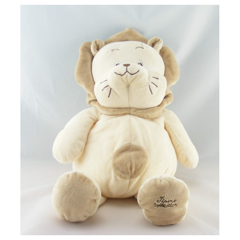 Doudou lion écru beige TIAMO 
