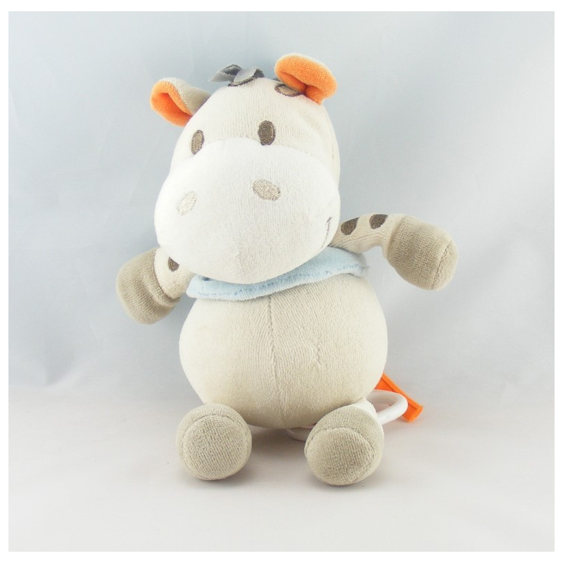 Doudou ane zébre gris bleu oiseau KIABI CREATIVTOYS