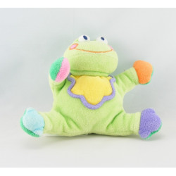 Doudou grenouille verte jaune JOLLYBABY