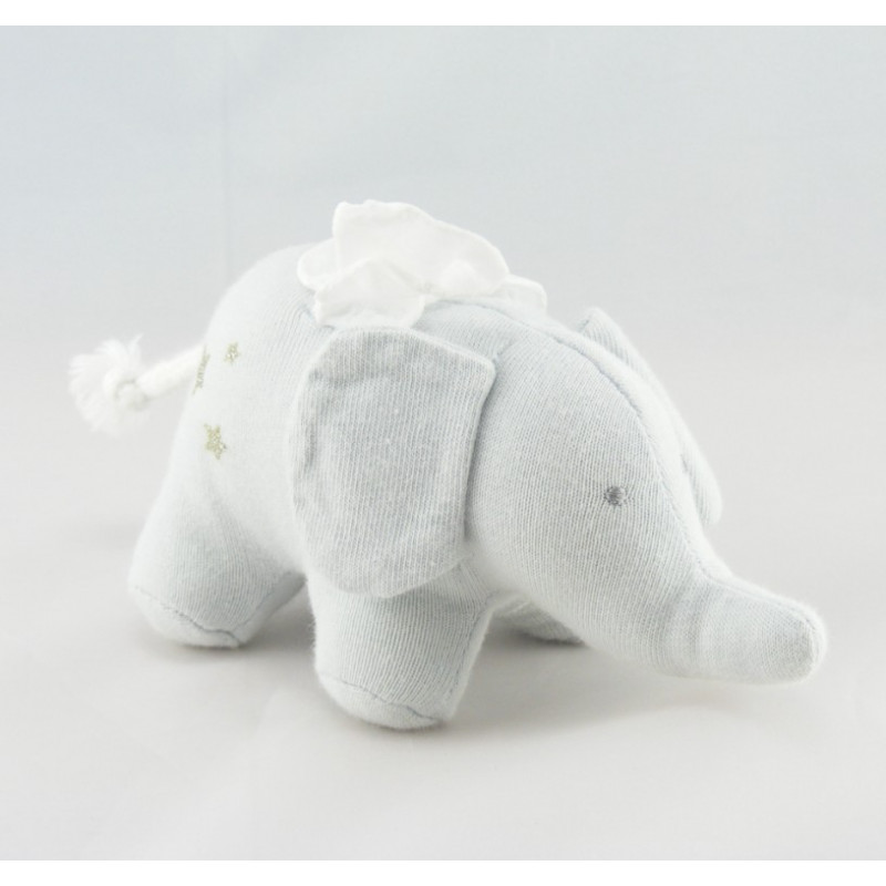 Doudou chat gris couronne PETIT BATEAU