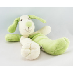 Doudou pantin lapin blanc rose CMP