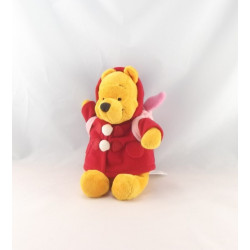 Doudou Winnie l'ourson déguisé Noël Grelot DISNEY 