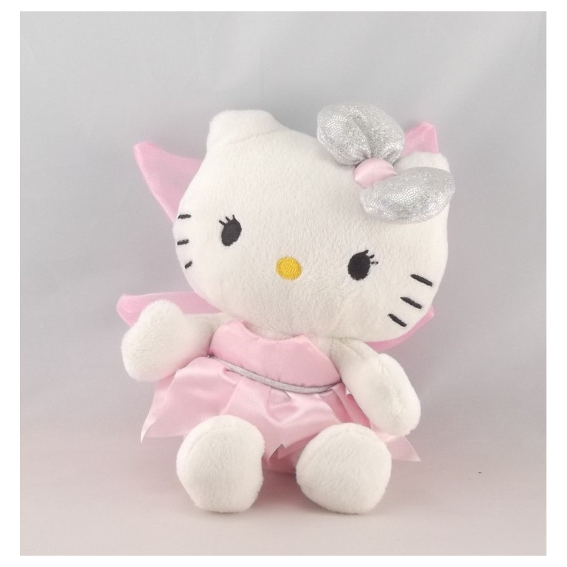 Doudou chat HELLO KITTY fée rose bleu SANRIO LICENSE 