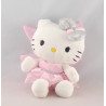 Doudou chat HELLO KITTY fée rose bleu SANRIO LICENSE 