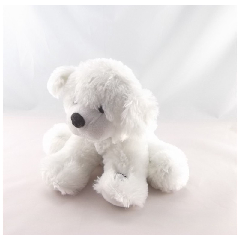 Doudou peluche lumineuse ours blanc LUMICALIN 40 cm