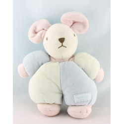 Doudou souris rose bleu NOUNOURS MUTOUEST