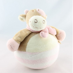 Doudou plat vache rose Lola rosalie BENGY 