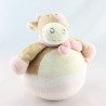 Doudou plat vache rose Lola rosalie BENGY 