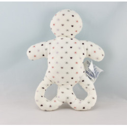 Doudou hochet forme OB rose pois OBAIBI